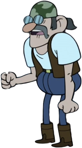 Unnamed Biker - Cartoon (301x520), Png Download