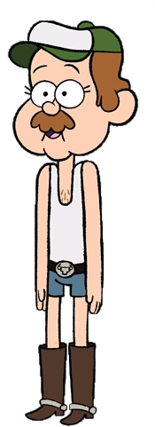 Cute Biker - Mayor Tyler Gravity Falls (300x501), Png Download