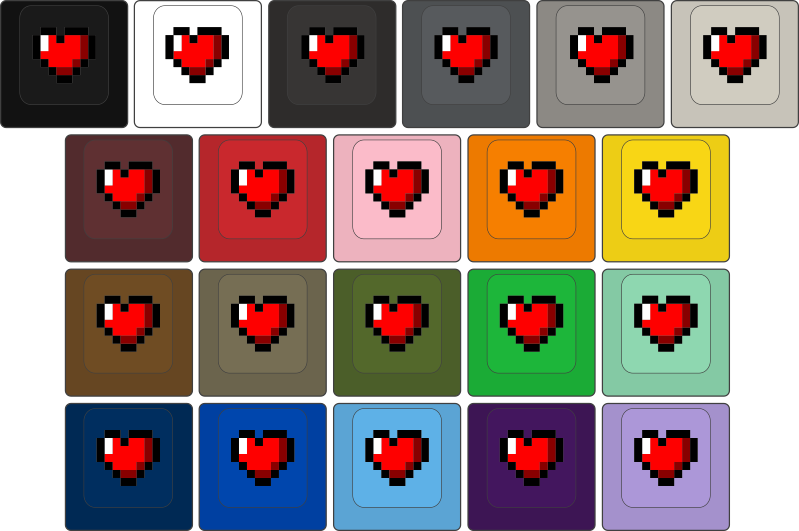 8-bit Heart Cherry Mx Keycap - Minecraft Keycaps (799x531), Png Download