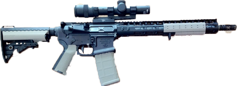 Tricked Out Ar - Bass Pro Shop Ar 15 (772x282), Png Download