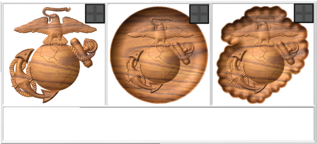 Eagle, Globe And Anchor - Carving (650x297), Png Download