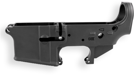Ar-15 Sbr & Logo Engraving - Anderson Lower Closed Ear (480x301), Png Download