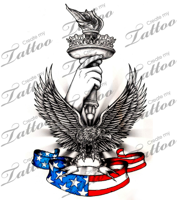 Marketplace Tattoo Made With Pride In The Usa 1 - Best Tattoo Designs Usa (400x400), Png Download