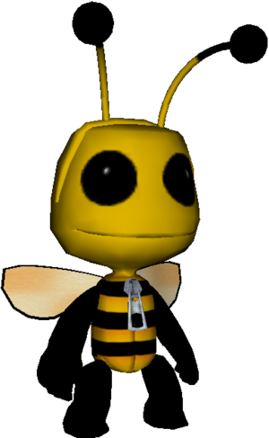 Bumblebee Costume - Little Big Planet Unused (300x487), Png Download