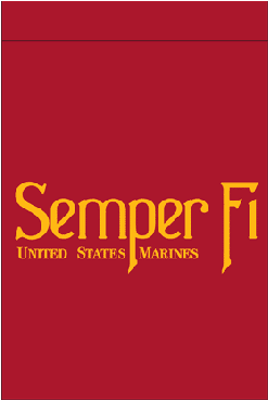 Semper Fi Garden Flag - Semper Fi (460x368), Png Download