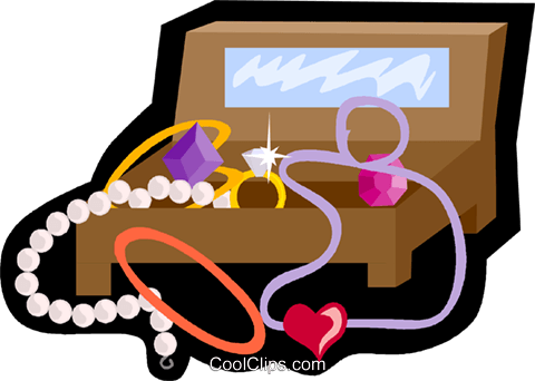 Jewelry Box, Necklace, Pearls Royalty Free Vector Clip - Jewelry Box Clipart Png (480x342), Png Download