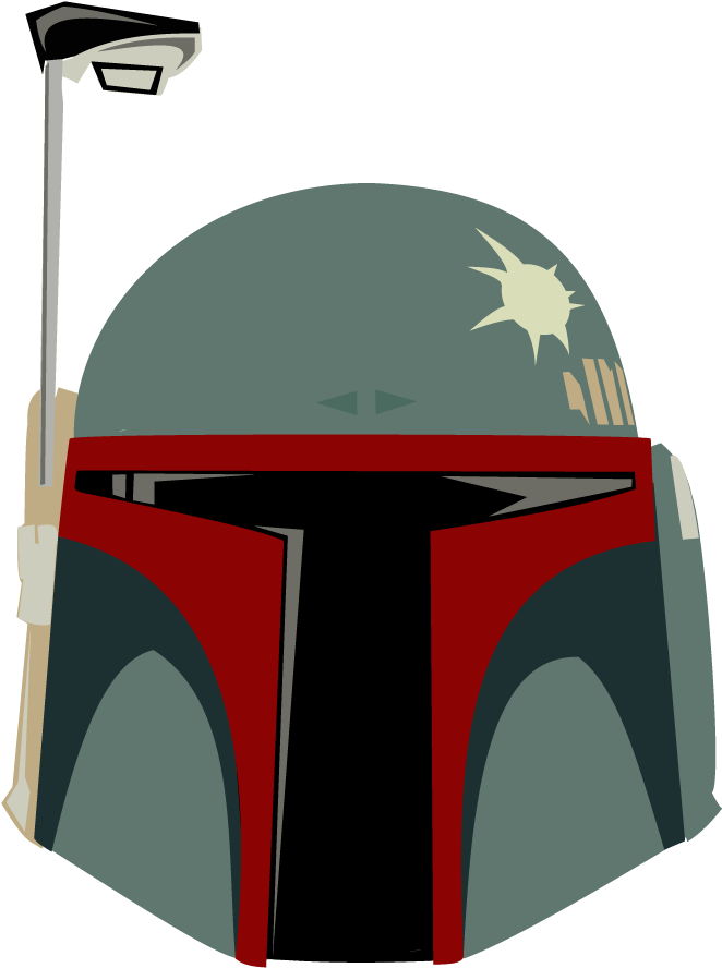 Character Vectors Navigating Infinity - Boba Fett Helmet Vector (730x887), Png Download