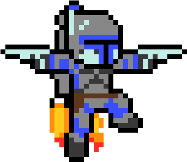 Jango Fett - Jango Fett Pixel Art (420x360), Png Download