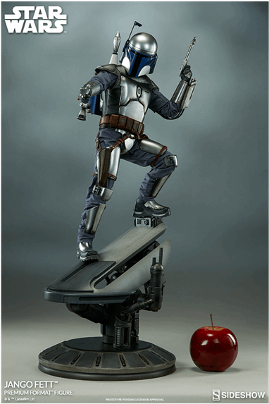 1 Of - Star Wars - Jango Fett Premium Format 1:4 Scale Statue (600x600), Png Download