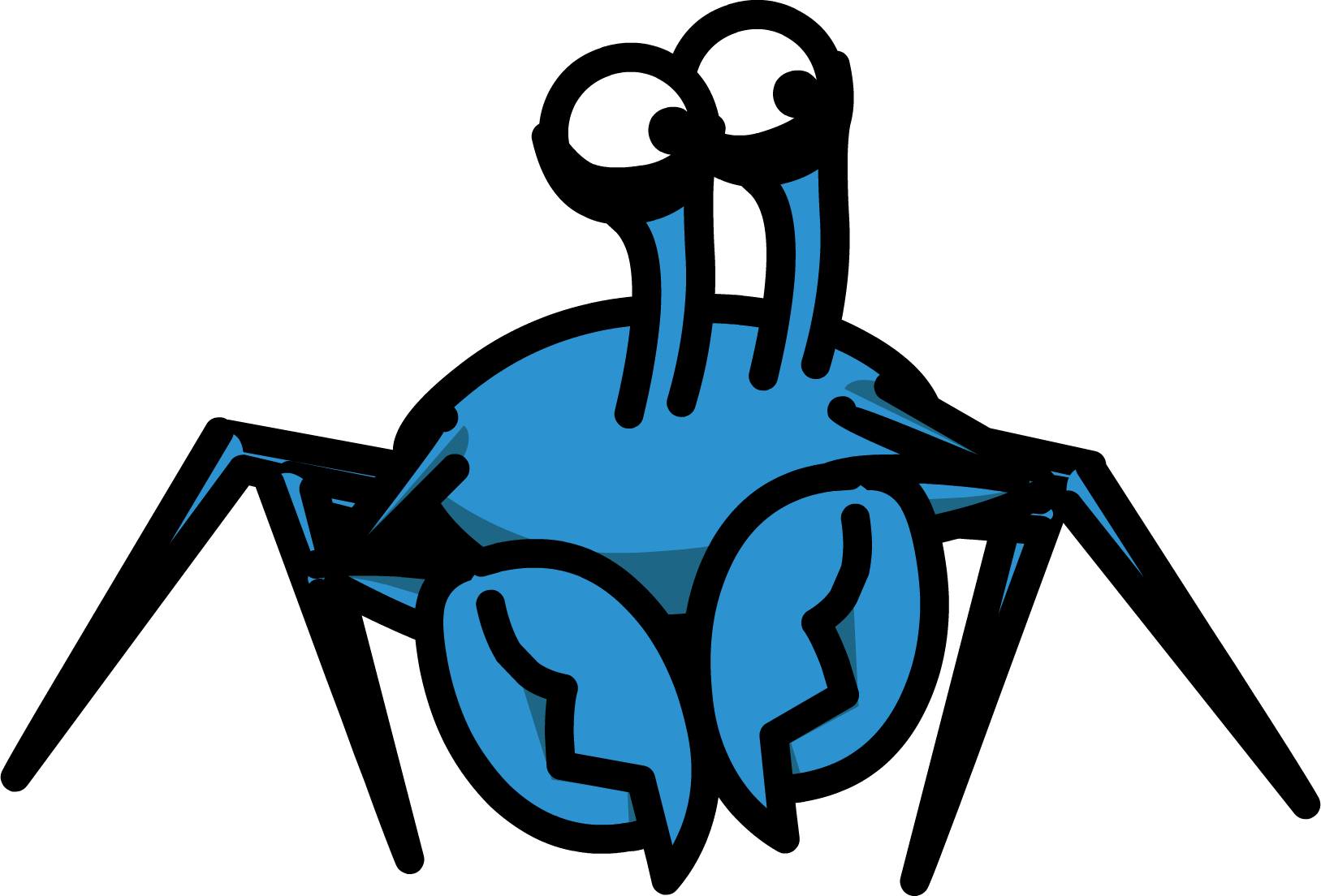 Island Adventure Party 2011 Cove Blue Crab - Chesapeake Blue Crab (1627x1104), Png Download