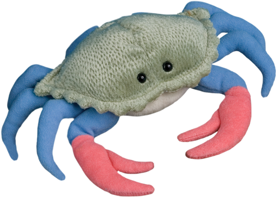 Douglas Buster Blue Crab - Buster Kohair Blue Crab 23cm By Douglas Cuddle Toys (600x600), Png Download