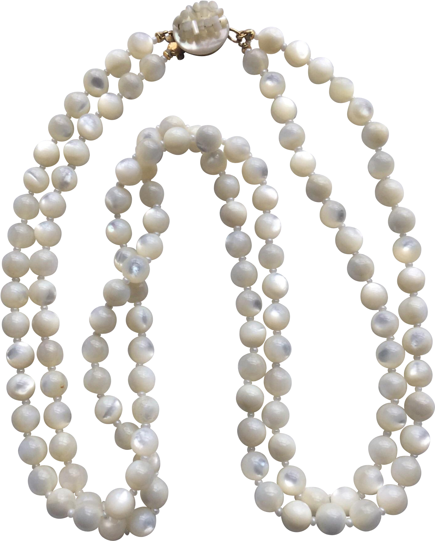 Two Strand Pearl Necklaces Akoya (1744x1744), Png Download