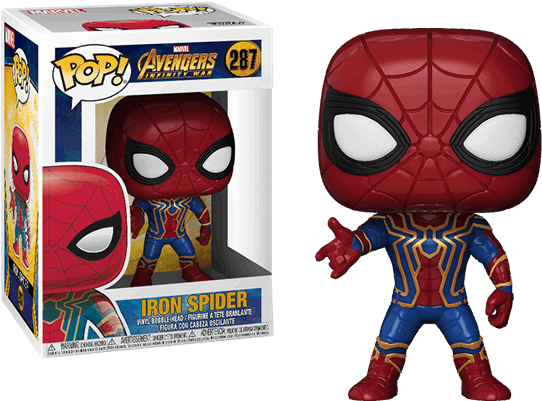 Avengers Infinity War Iron Spider Pop Vinyl Figure - Pop Vinyl (600x600), Png Download