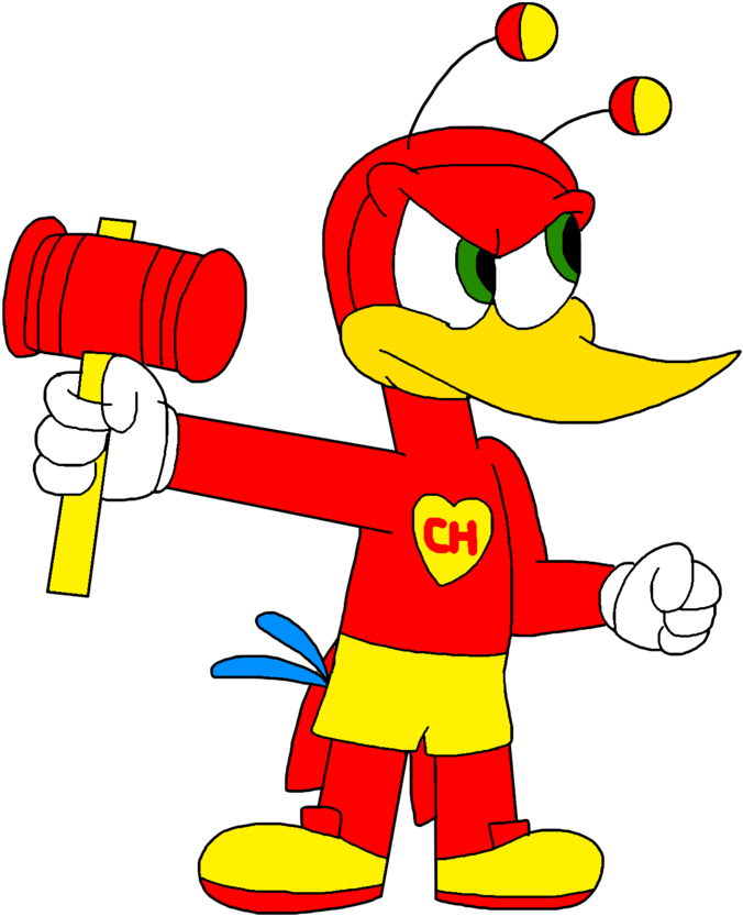 Woody Woodpecker As El Chapulin Colorado By - Chapulin Colorado Cartoon (1024x862), Png Download