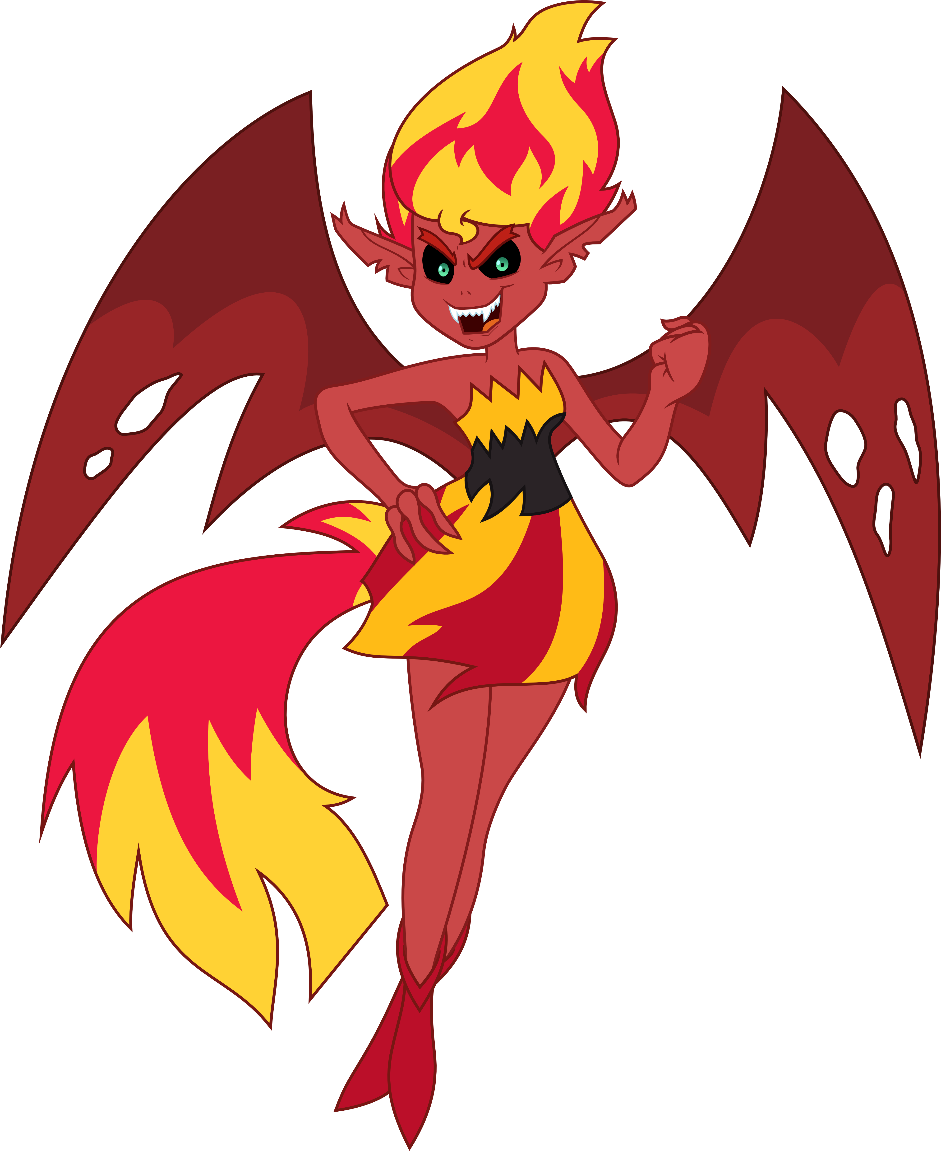 How Can You Not Say Mlp Is Satanic - Mlp Sunset Shimmer Evil (4119x5000), Png Download