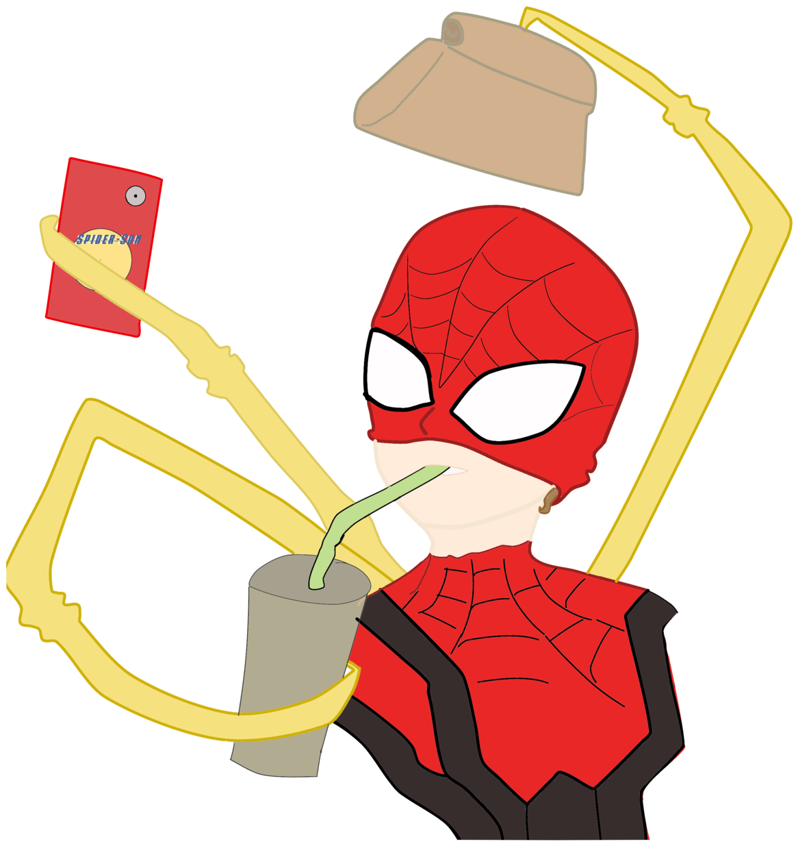 Multi-spider A Happy Peter - Spider (1280x1280), Png Download