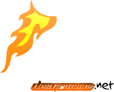 Flame Cartoon (400x324), Png Download