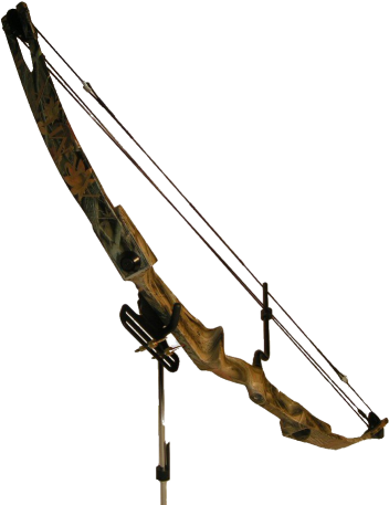 Not All Compound Bows Look The Same, Fyi - Lara Croft Bow Png (374x467), Png Download