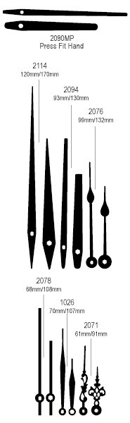 Ch1026-mn, Clock Hands - Poster (300x599), Png Download