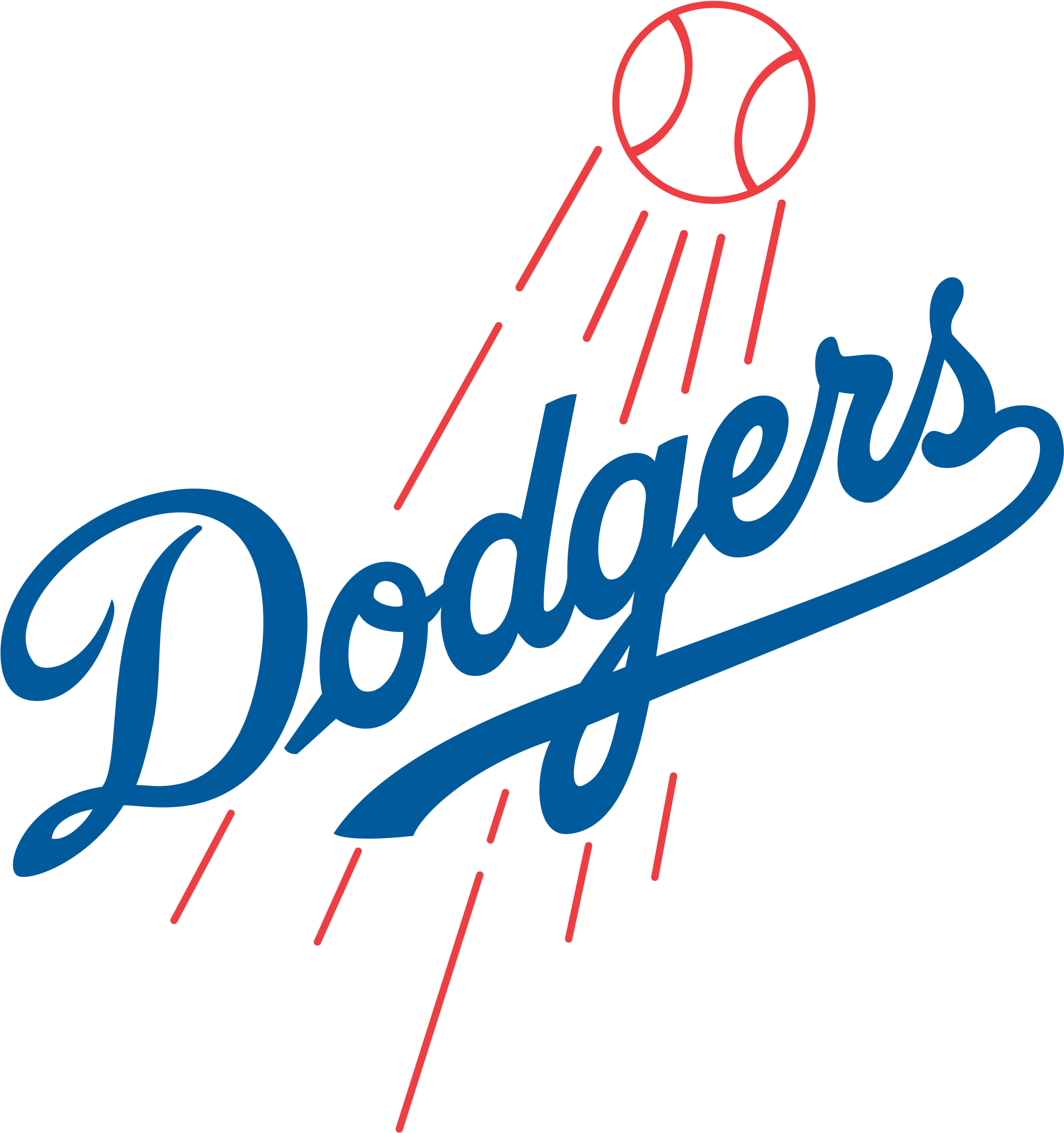 Los Angeles Dodgers Logo Transparent - Los Angeles Dodgers Logo Png (2400x2600), Png Download