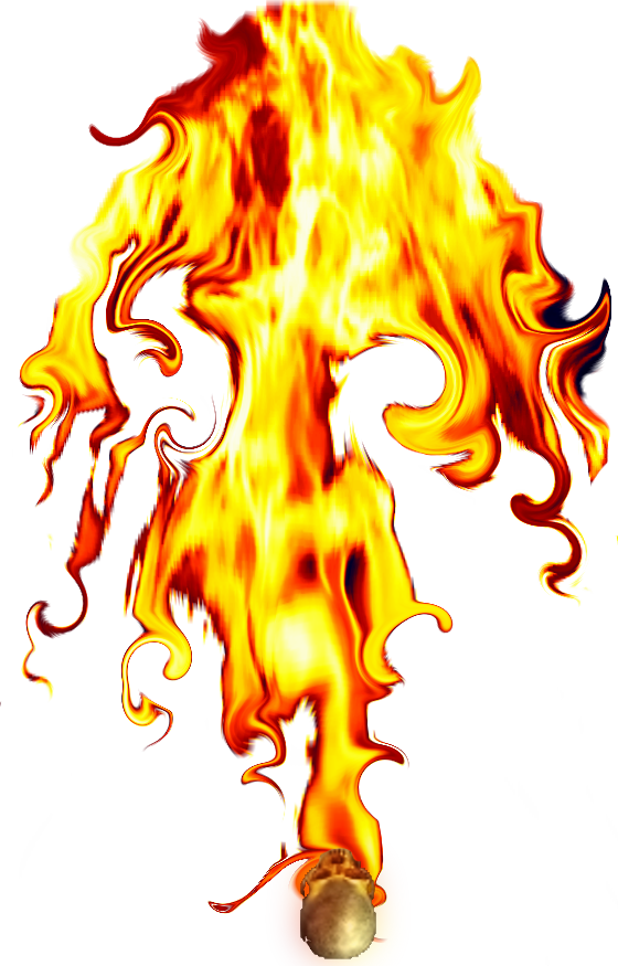 Jet Flame Png Image Black And White Library - Flame (560x875), Png Download