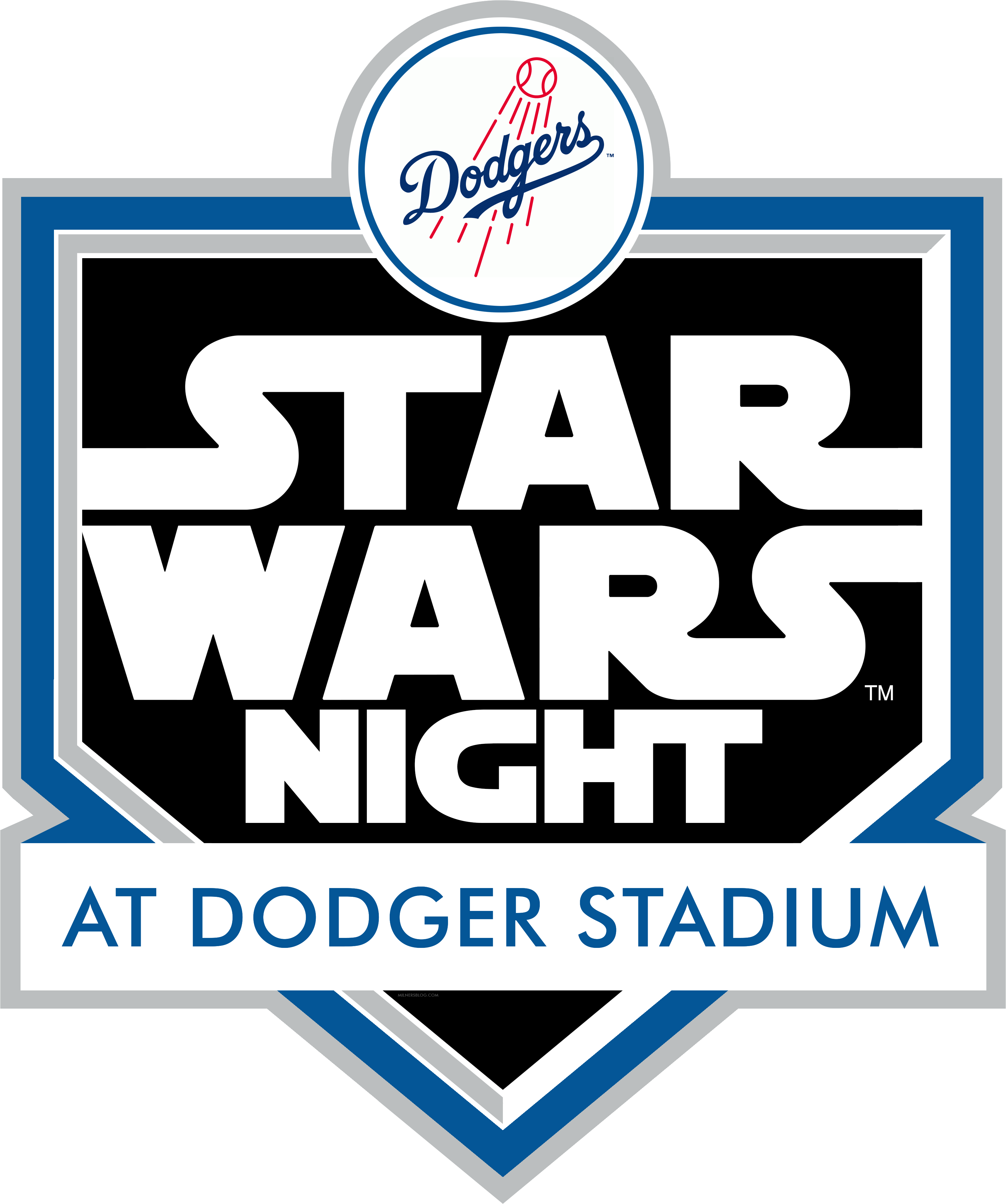 Star Wars Night La Dodgers 2017 Logo Badge - Los Angeles Dodgers Galaxy Note5 Pro Case - Los Angeles (3725x4253), Png Download