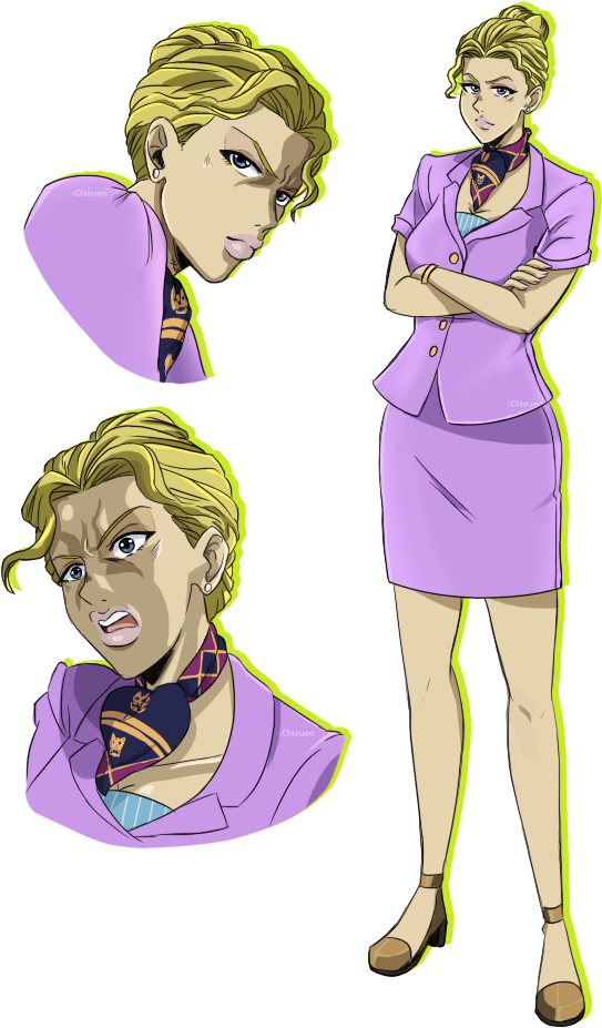 Genderbent Yoshikage Kira Is A Real Killer Queen - Yoshikage Kira Rule 63 (691x957), Png Download