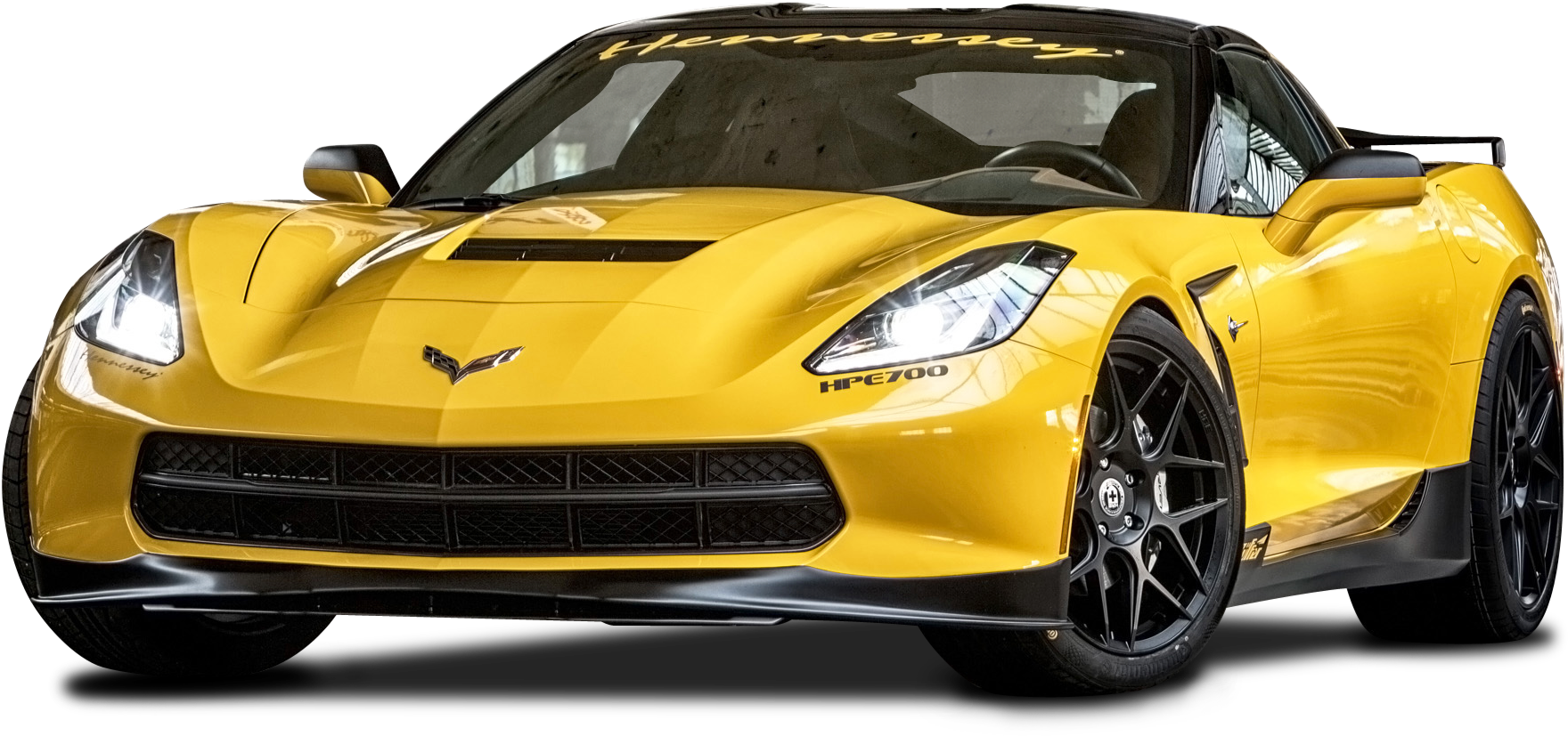 Yellow Ruffer Performance Chevrolet Corvette Stingray - Corvette Stingray Png (1932x957), Png Download