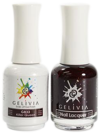 Gelivia Nail Lacquer And Gel Polish, 833, Killer Queen - Nail Polish (500x500), Png Download