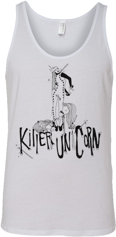 Killer Unicorns Queen Tank Top - Queen Tank Top (825x801), Png Download