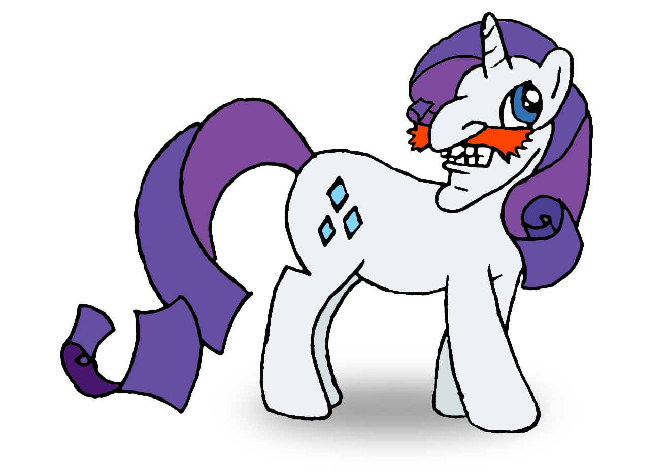 Artist-kotakotakota Nigel Thornberry Rarity Why - Horse (1314x927), Png Download