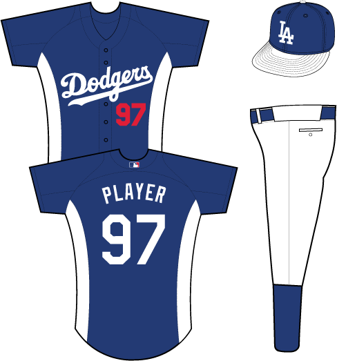Los Angeles Dodgers Practice Uniform - Uniforme Royals Kansas City (488x523), Png Download