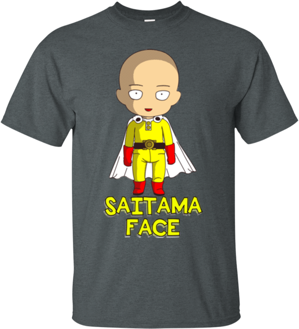 Saitama Face T-shirt - Shirt (1155x1155), Png Download