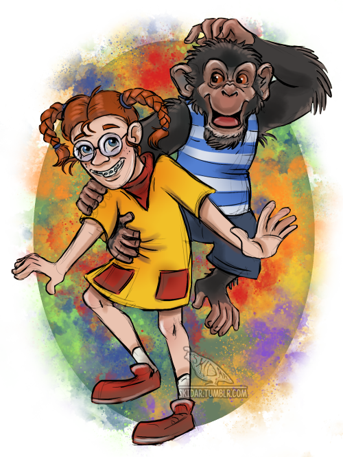 Eliza And Darwin <3 From The Wild Thornberrys - Wild Thornberrys Bad Character Design (500x665), Png Download