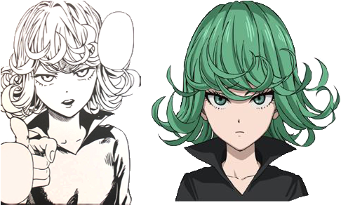 One Punch Man Girl Character (486x292), Png Download