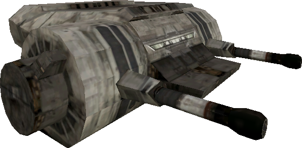 Heavy Ship Cannon Rep - Star Wars Ship Cannon (597x293), Png Download