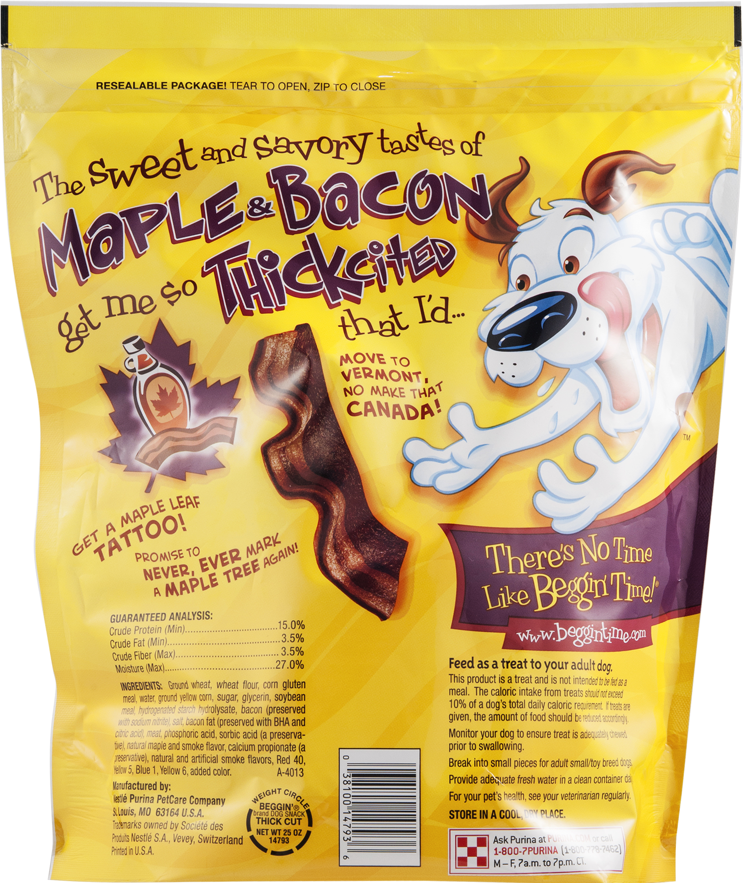 Beggin Beggin' Thick Cut Dog Snack, Maple Flavor - (1800x1800), Png Download