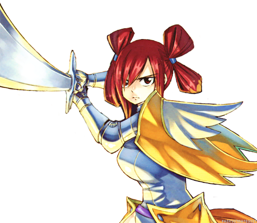 Erza Scarlet ~ Cleaned Ver - Fairy Tail 54 By Hiro Mashima 9781632362155 (paperback) (500x434), Png Download