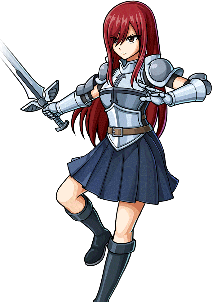 Story Character-erza Scarlet 001 Render - Erza Scarlet Png (800x1200), Png Download