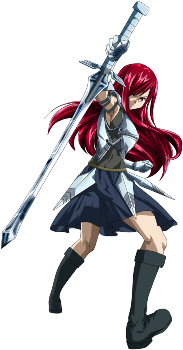 Erza Scarlet By Esteban-93 - Erza Scarlet Png (666x1198), Png Download