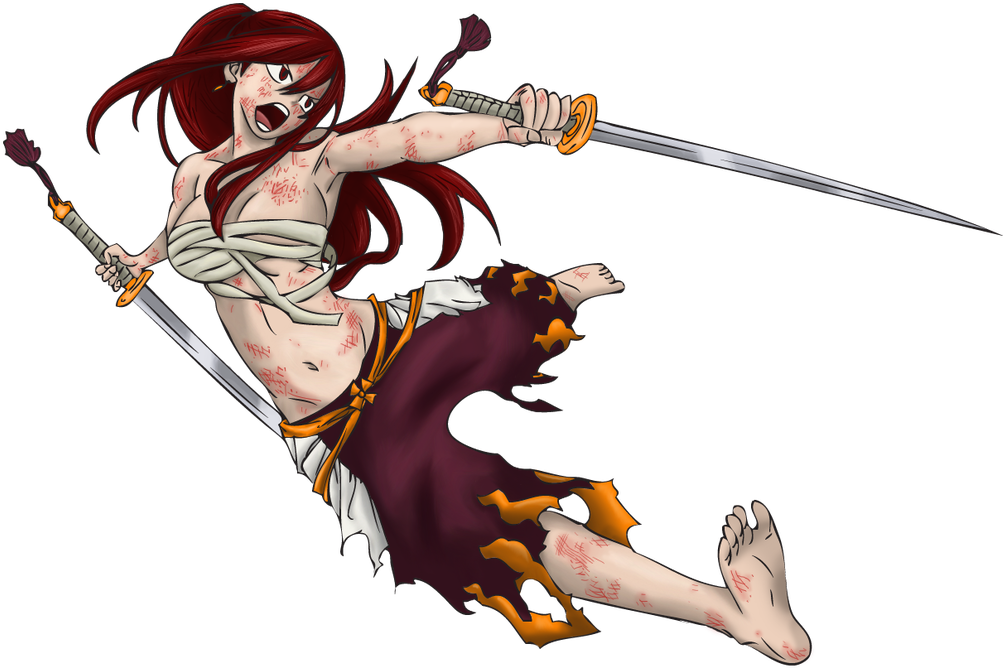 Fairy Tail Fondo De Pantalla Titled Erza Scarlet - Erza Scarlet Clip Art (1058x755), Png Download