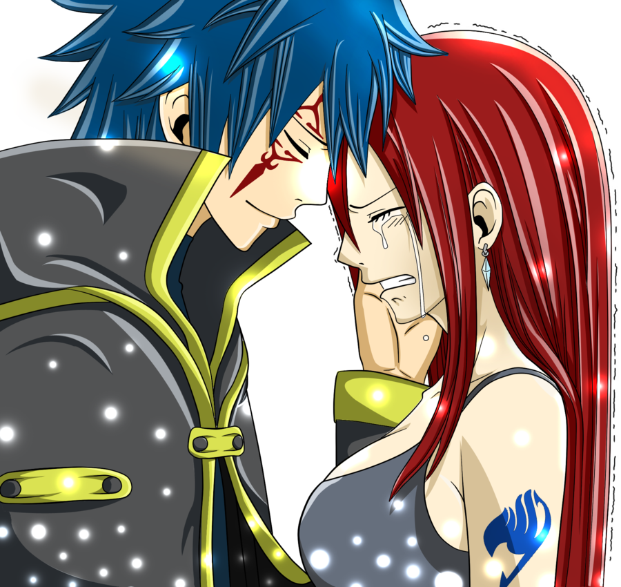 Erza Scarlet Images Erza ♥ Jellal Hd Wallpaper And - Fairy Tail Erza Et Jellal Fic (900x850), Png Download