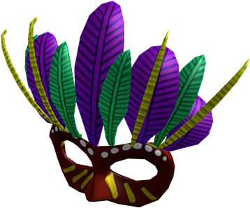 Red Mardi Gras Mask - Mardi Gras Roblox (420x420), Png Download