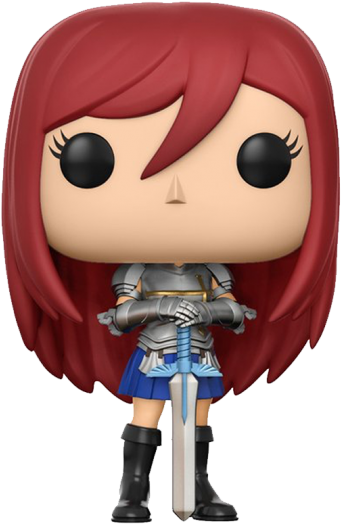 Vinyl Fairy Tail - Erza Scarlet Funko Pop (541x541), Png Download