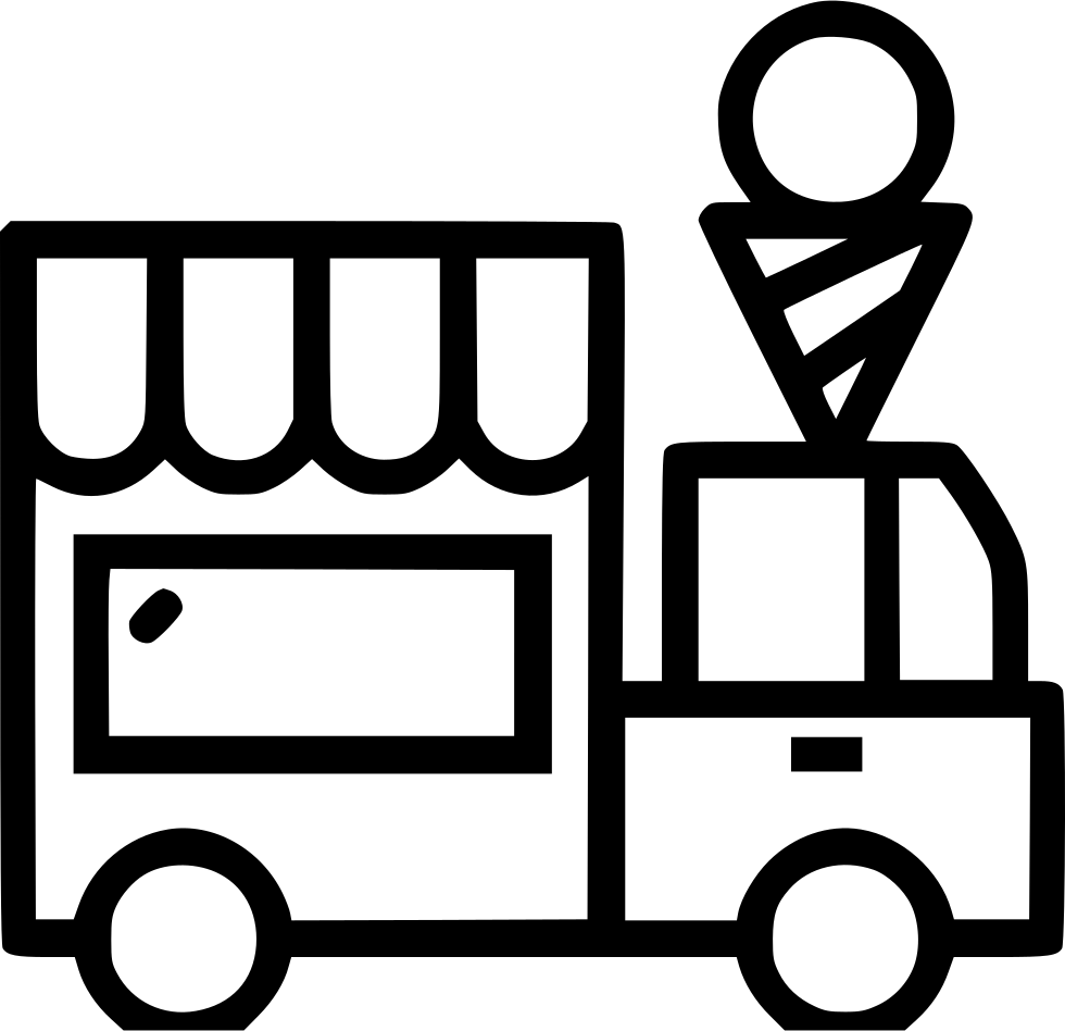 Ice Cream Truck - Scalable Vector Graphics (980x948), Png Download