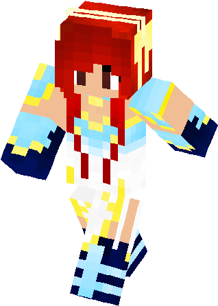 Erza Scarlet Thunder Empress Skin - Minecraft Empress Skin (317x453), Png Download
