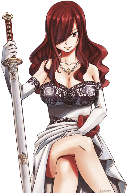 Fairy Tail, Erza, And Erza Scarlet Image - Erza By Hiro Mashima (500x633), Png Download