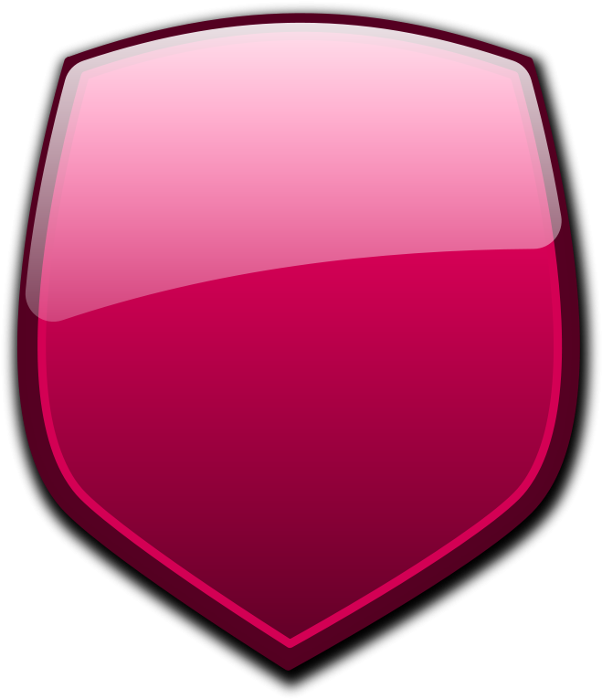Free Vector Glossy Shields - Vector Shield Png (688x800), Png Download