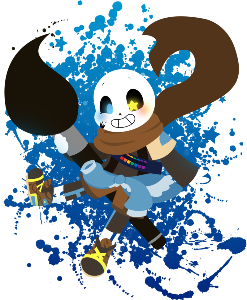 Undertale Images Ink Sans Hd Wallpaper And Background - Ink Sans No Background (806x992), Png Download