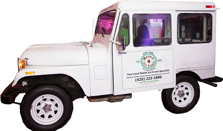 Seattle Ice Cream Catering - Ice Cream Jeep (1200x552), Png Download